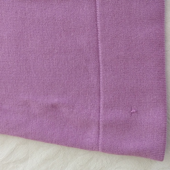 C'est city orchid purple cardigan minimal gold buttons large - Picture 11 of 12